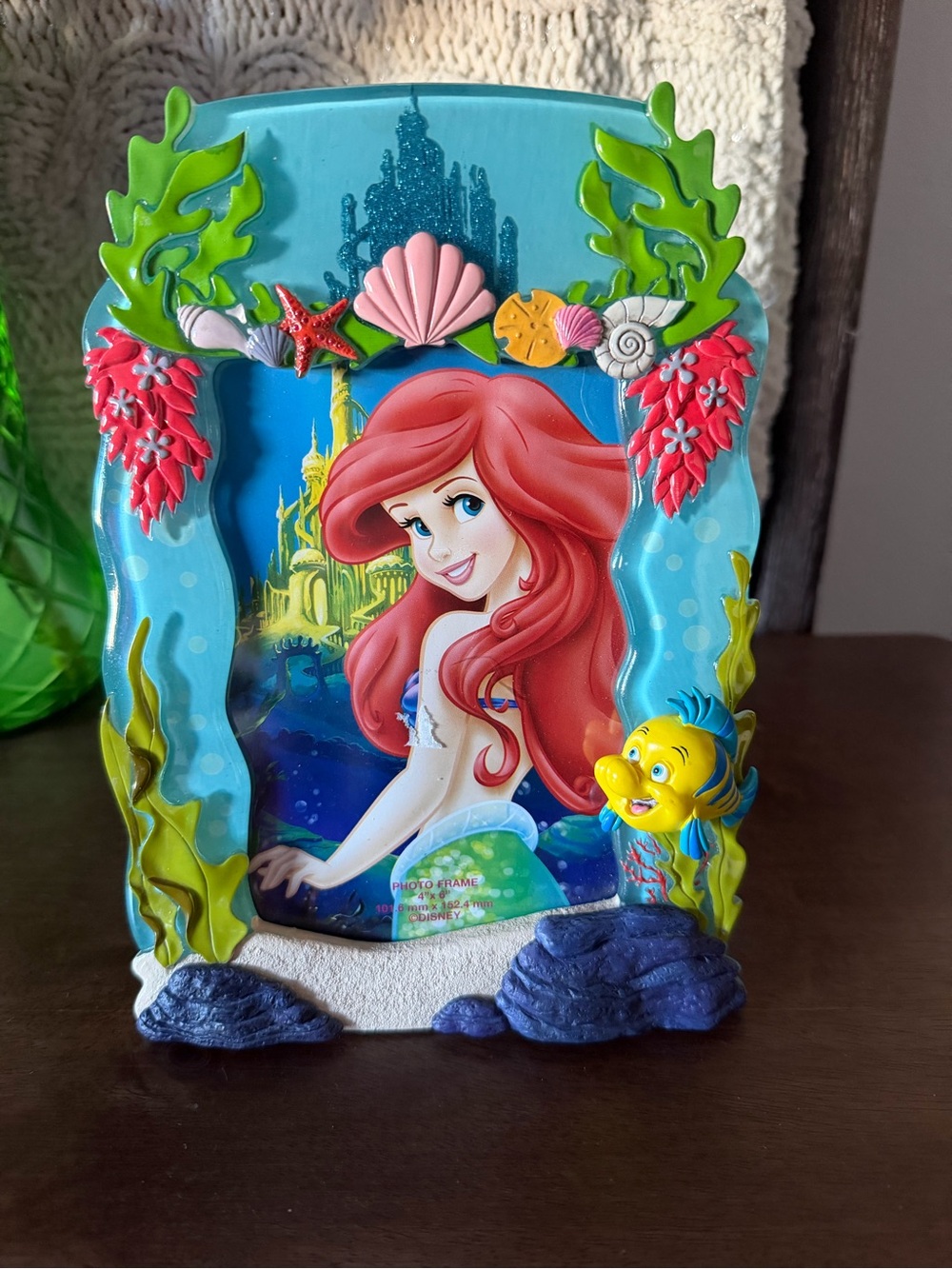 Disney Parks The Little Mermaid Ariel Resin Picture Frame